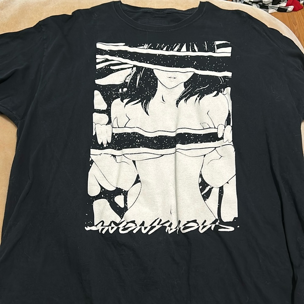 Bad Habits Anonymous Anime Girl T-Shirt, XL, Graphic